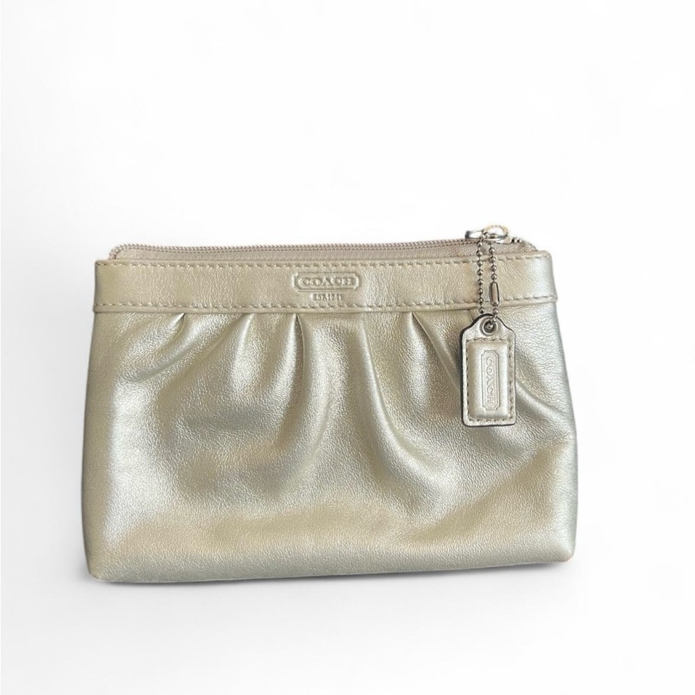 Coach Metallic Gold Women's Cosmetic Bag